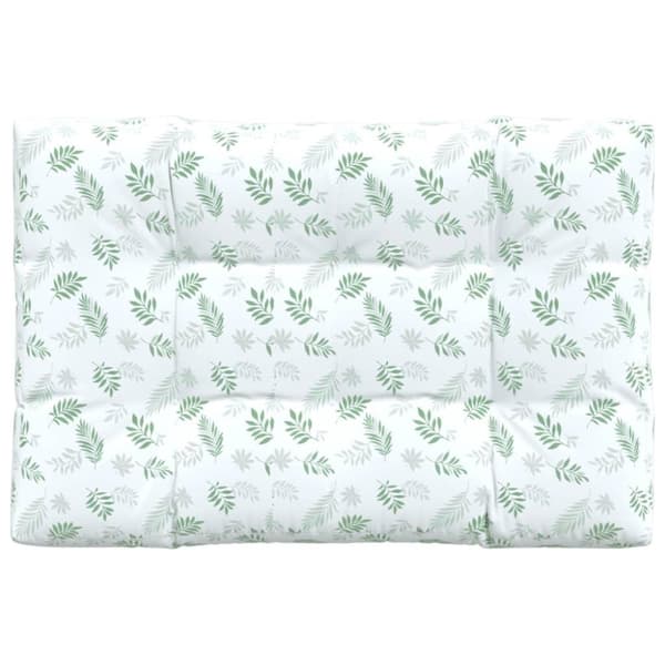vidaXL pallehynde 120x80x12 cm stof bladmønster