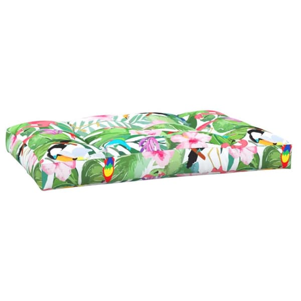 vidaXL pallehynde 120x80x12 cm stof flerfarvet