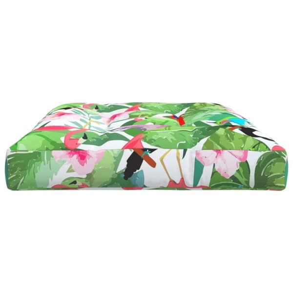 vidaXL pallehynde 120x80x12 cm stof flerfarvet