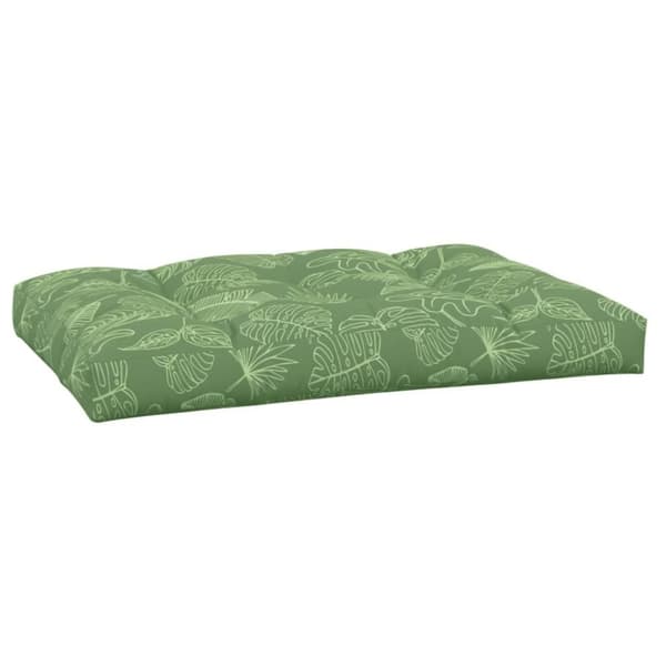 vidaXL pallehynde 120x80x12 cm stof bladmønster