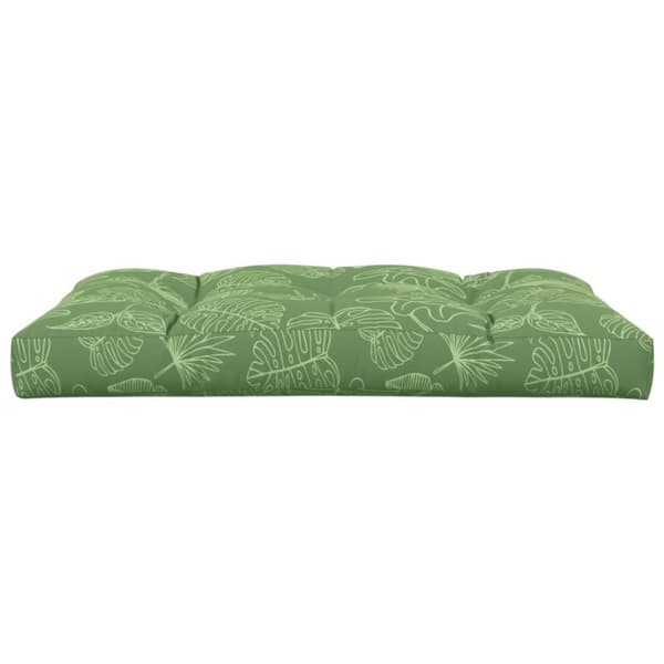vidaXL pallehynde 120x80x12 cm stof bladmønster
