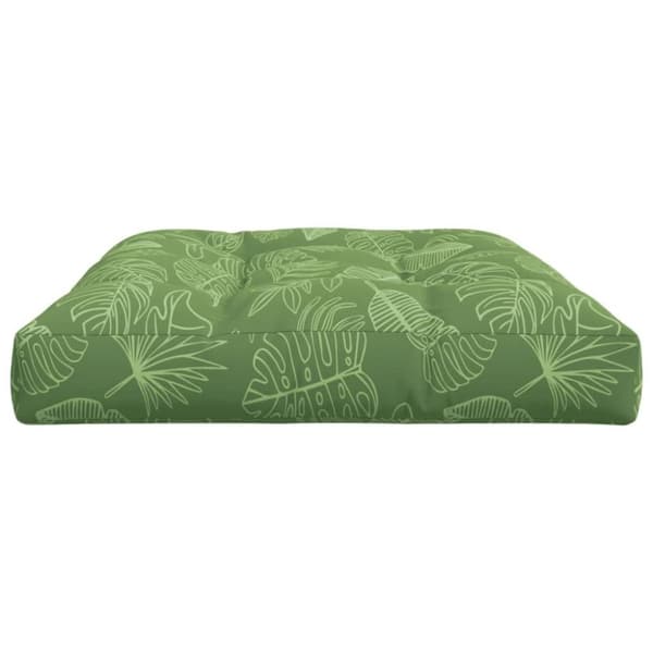 vidaXL pallehynde 120x80x12 cm stof bladmønster