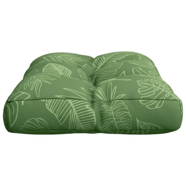 vidaXL pallehynde 50x40x12 cm stof bladmønster