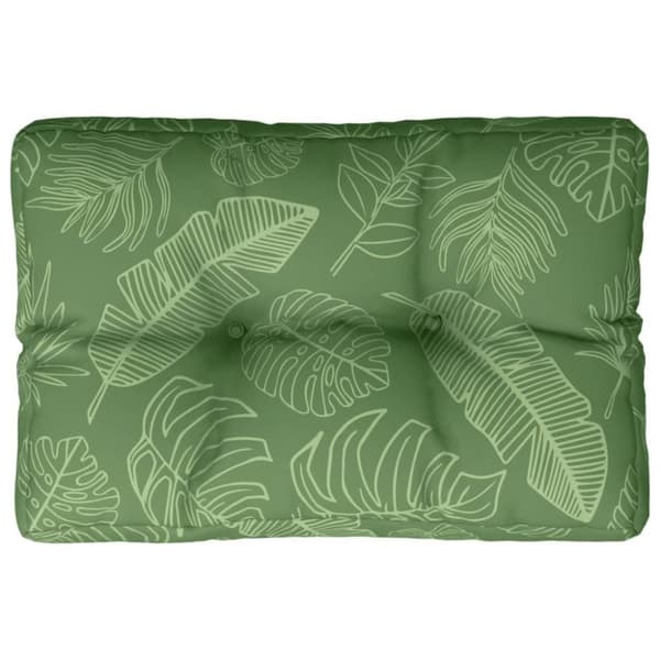 vidaXL pallehynde 50x40x12 cm stof bladmønster