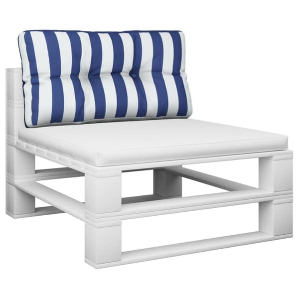 vidaXL Palldyna blå&vit randig 70x40x12 cm tyg