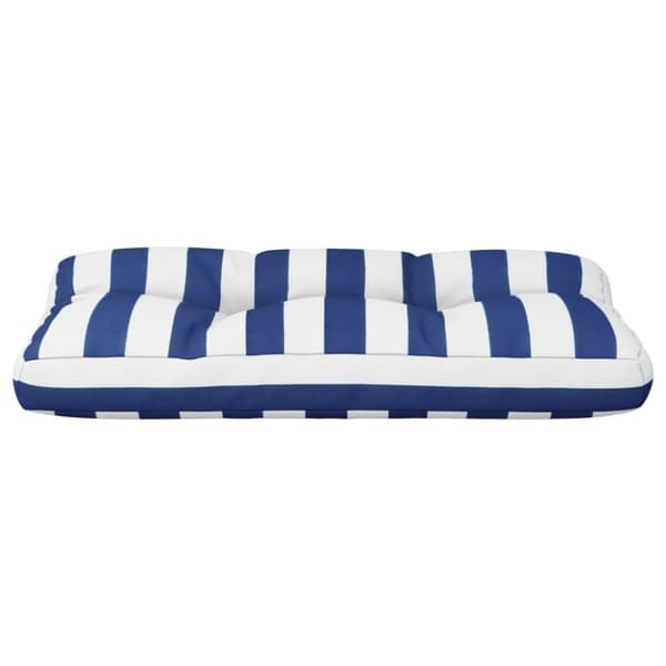 vidaXL Palldyna blå&vit randig 70x40x12 cm tyg