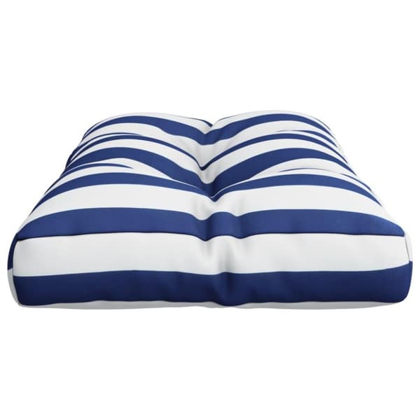vidaXL Palldyna blå&vit randig 70x40x12 cm tyg