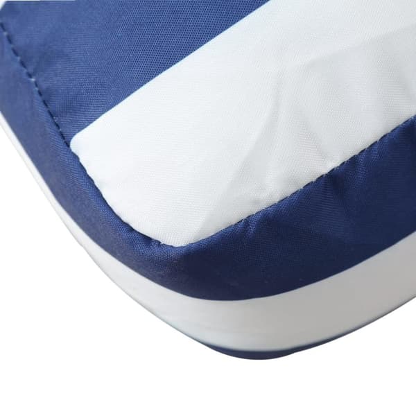 vidaXL Palldyna blå&vit randig 70x40x12 cm tyg