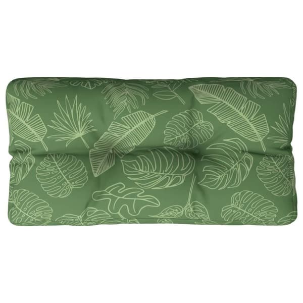 vidaXL pallehynde 70x40x12 cm stof bladmønster