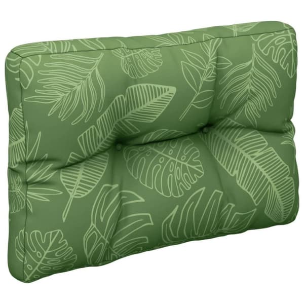 vidaXL pallehynde 60x40x12 cm stof bladmønster