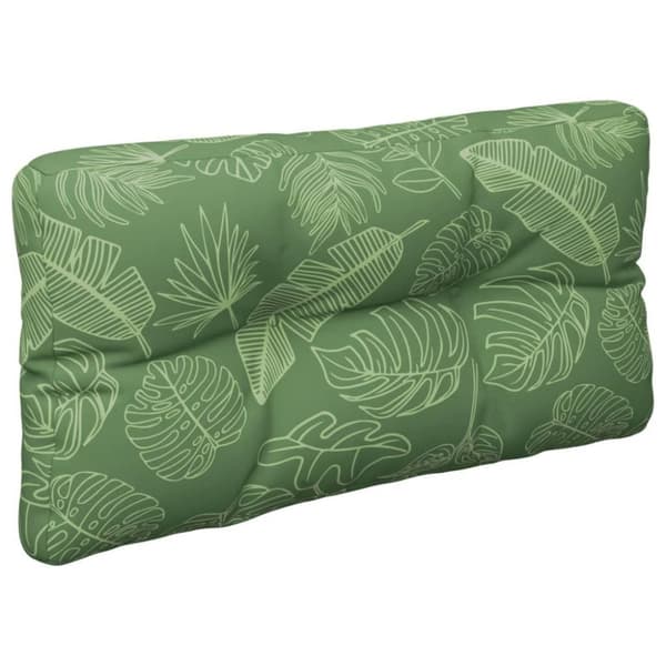 vidaXL pallehynde 80x40x12 cm stof bladmønster