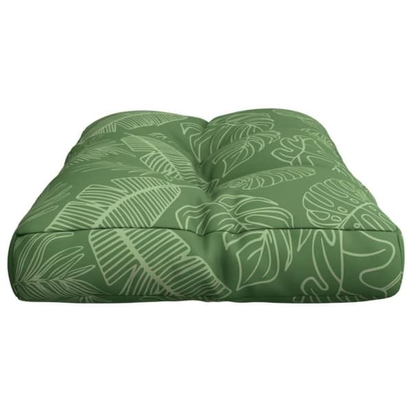 vidaXL pallehynde 80x40x12 cm stof bladmønster