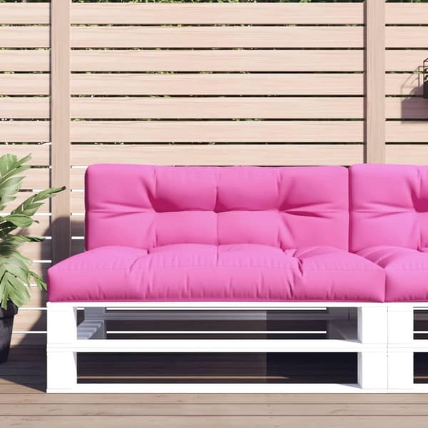 vidaXL Palldyna rosa 120x40x12 cm tyg