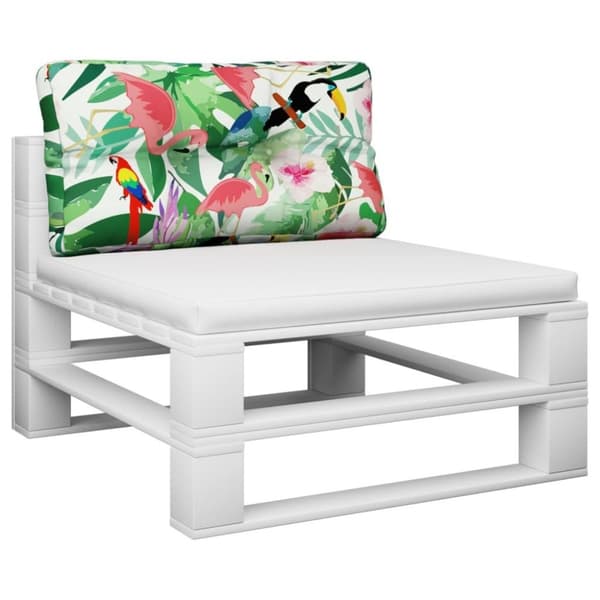 vidaXL pallehynde 80x40x12 cm stof flerfarvet