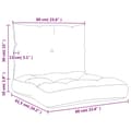 Miniatyrbild 10 av 10: vidaXL Dynor till pallsoffa 2 st flerfärgade Oxford-tyg