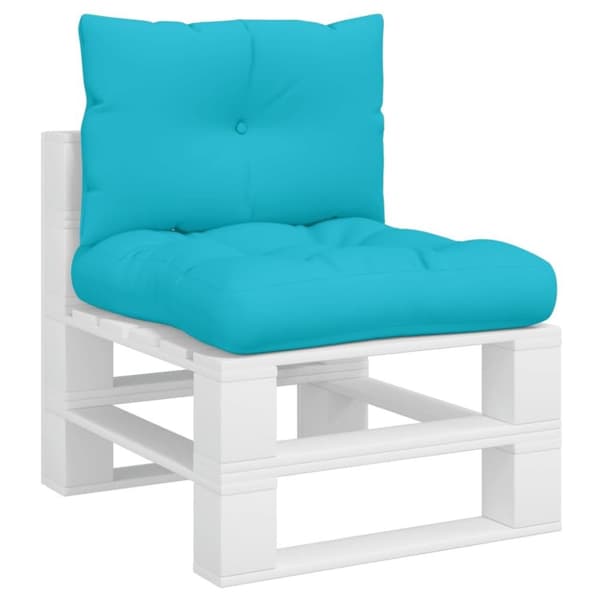 vidaXL Dynor till pallsoffa 2 st turkos Oxford-tyg