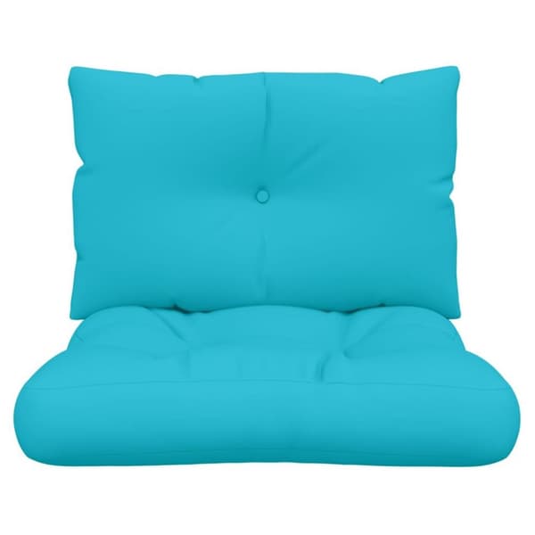 vidaXL Dynor till pallsoffa 2 st turkos Oxford-tyg