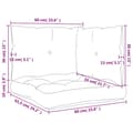 Miniatyrbillede 11 af 11: vidaXL pallehynder 3 stk. oxfordstof pink