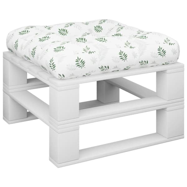 vidaXL pallehynde 58x58x10 cm oxfordstof bladmønster