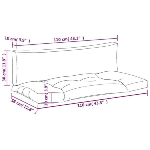 vidaXL pallehynder 2 stk. oxfordstof pink