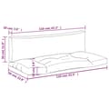 Miniatyrbillede 10 af 10: vidaXL pallehynder 2 stk. oxfordstof flerfarvet