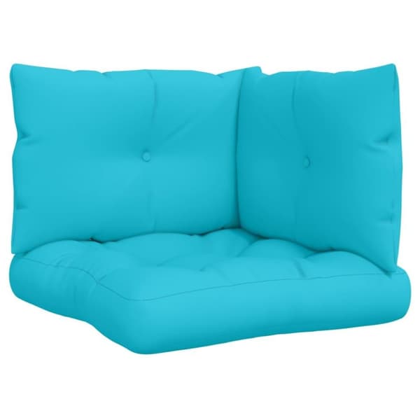 vidaXL Dynor till pallsoffa 3 st turkos Oxford-tyg