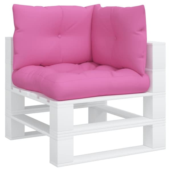 vidaXL Dynor till pallsoffa 3 st rosa Oxford-tyg