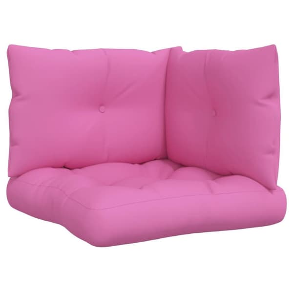 vidaXL Dynor till pallsoffa 3 st rosa Oxford-tyg