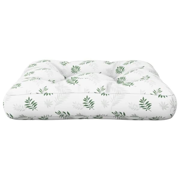 vidaXL Palldyna bladmönster 58x58x10 cm oxfordtyg