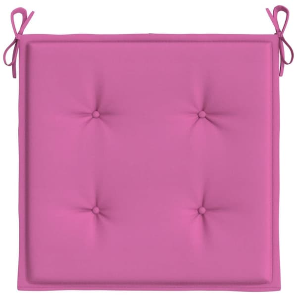 vidaXL Stolsdynor 6 st rosa 40x40x3 cm tyg