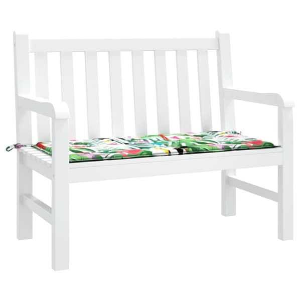 vidaXL Bänkdyna för trädgården flerfärgad 100x50x3 cm oxfordtyg