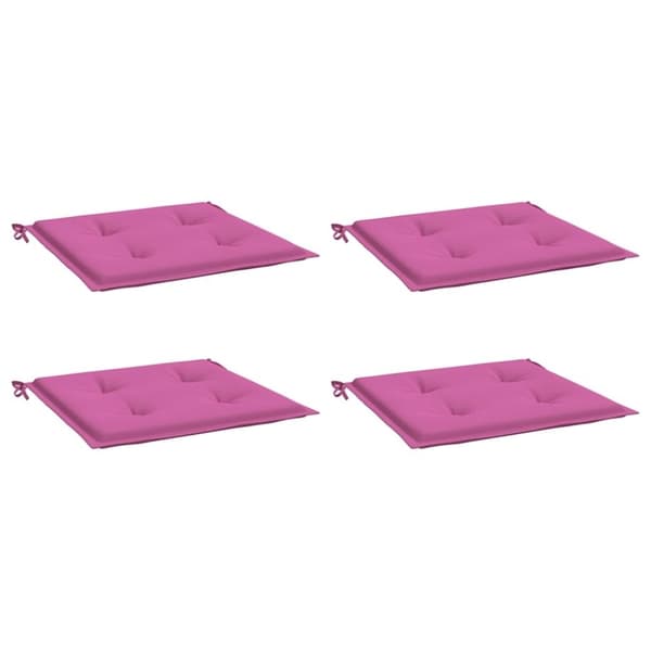 vidaXL Stolsdynor 4 st rosa 50x50x3 cm tyg