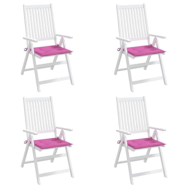 vidaXL Stolsdynor 4 st rosa 50x50x3 cm tyg