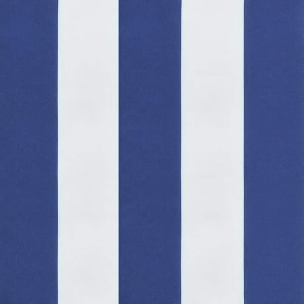 vidaXL Bänkdyna blå&vit randig 120x50x3 cm oxfordtyg