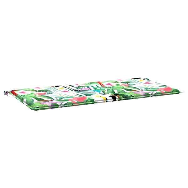vidaXL Bänkdyna för trädgården flerfärgad 120x50x3 cm oxfordtyg