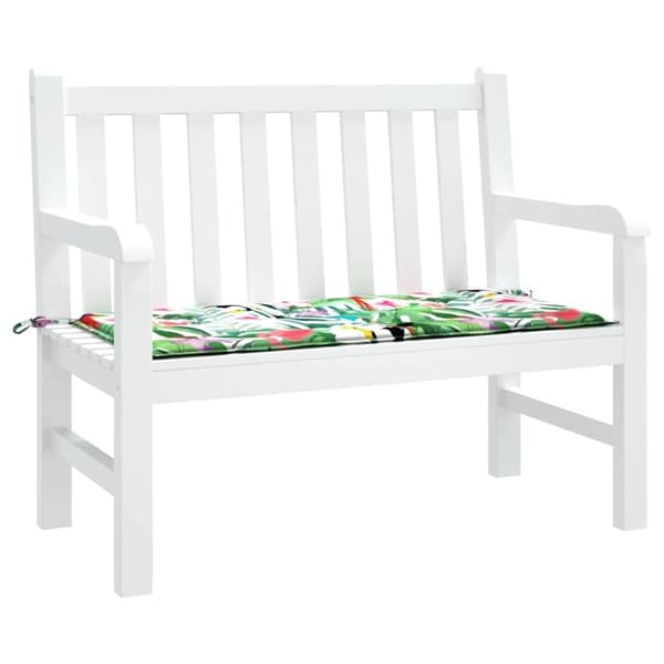 vidaXL Bänkdyna för trädgården flerfärgad 120x50x3 cm oxfordtyg