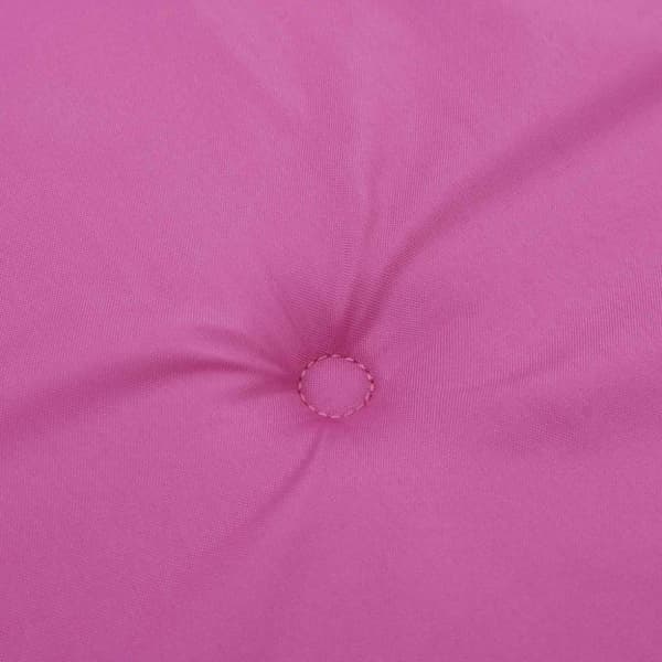 vidaXL Stolsdynor för stolar med låg rygg 4 st rosa tyg