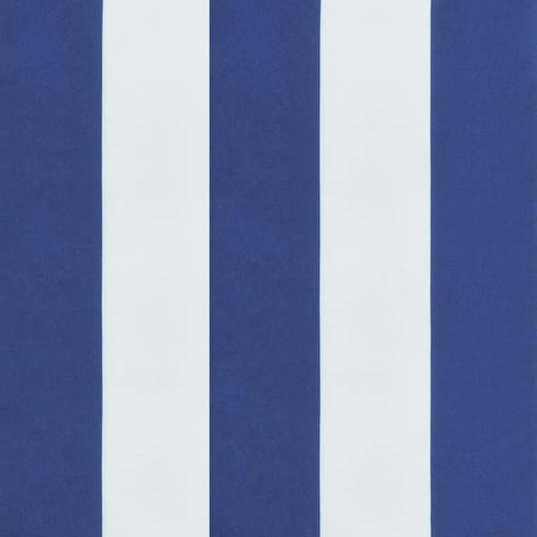 vidaXL stolehynder 4 stk. 40x40x3 cm stof striber blå og hvid