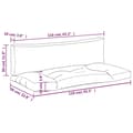 Miniatyrbillede 10 af 10: vidaXL pallehynder 2 stk. oxfordstof turkis