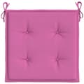 Miniatyrbillede 7 af 10: vidaXL hynder til havestol 2 stk. 40x40x3 cm stof pink