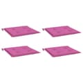 Miniatyrbillede 4 af 10: vidaXL hynder til havestol 4 stk. 40x40x3 cm stof pink