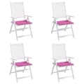 Miniatyrbillede 5 af 10: vidaXL hynder til havestol 4 stk. 40x40x3 cm stof pink