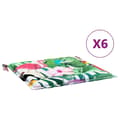 Miniatyrbillede 1 af 10: vidaXL hynder til havestol 6 stk. 40x40x3 cm stof flerfarvet