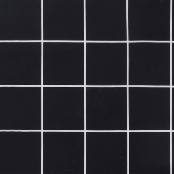 vidaXL Stolsdynor 4 st svartrutig 50x50x3 cm tyg