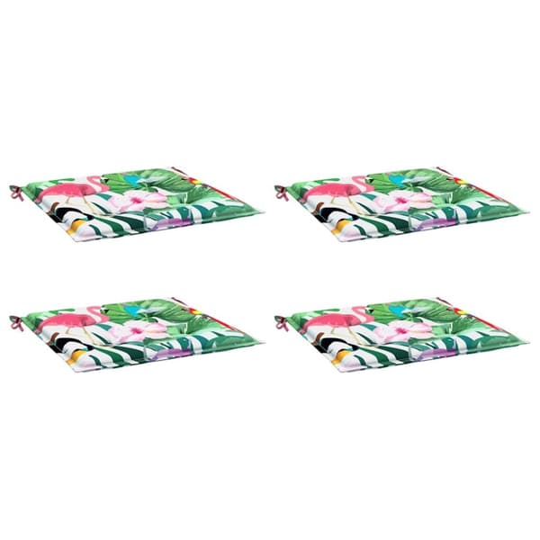 vidaXL hynder til havestol 4 stk. 50x50x3 cm stof flerfarvet