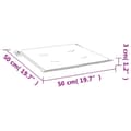 Miniatyrbillede 8 af 8: vidaXL hynder til havestol 6 stk. 50x50x3 cm stof bladmønster