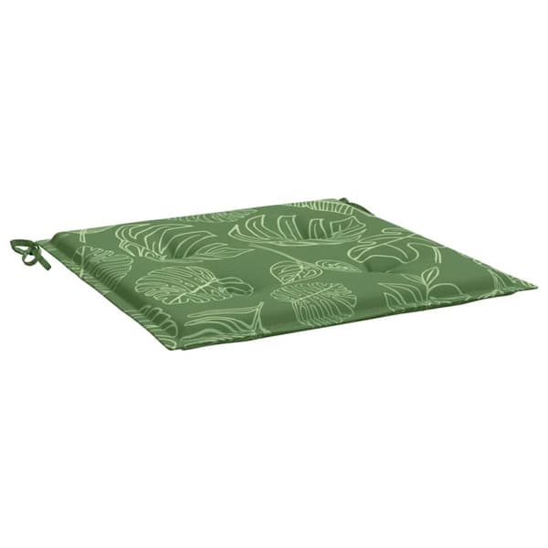 vidaXL hynder til havestol 6 stk. 50x50x3 cm stof bladmønster