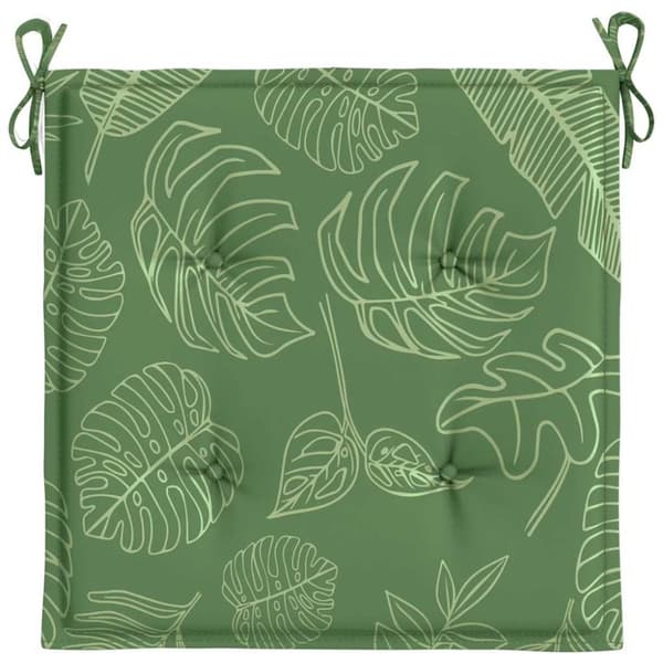 vidaXL hynder til havestol 6 stk. 50x50x3 cm stof bladmønster
