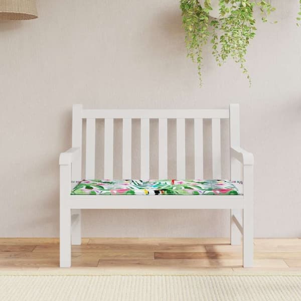 vidaXL hynde til havebænk 100x50x3 cm oxfordstof flerfarvet