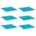 Miniatyrbillede 4 af 10: vidaXL hynder til havestol 6 stk. 50x50x3 cm stof turkis